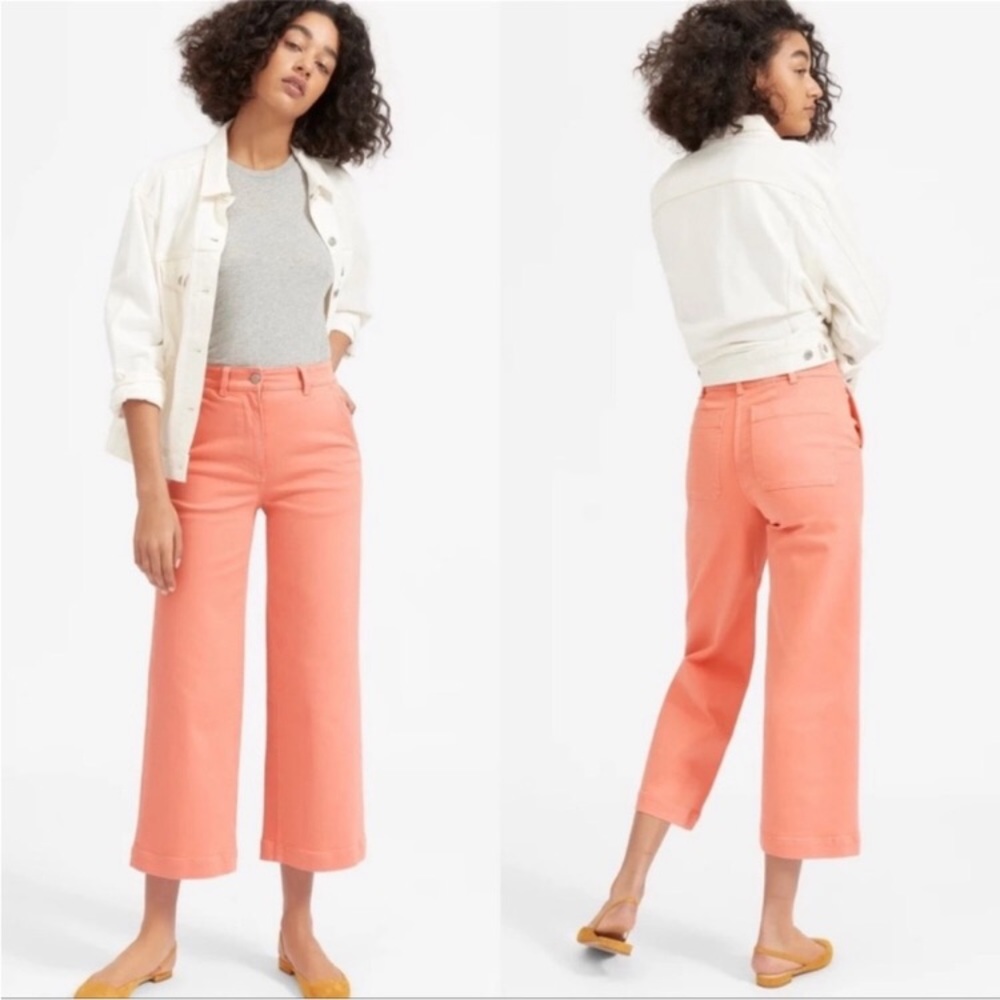 Everlane Wide Leg Cropped Jeans